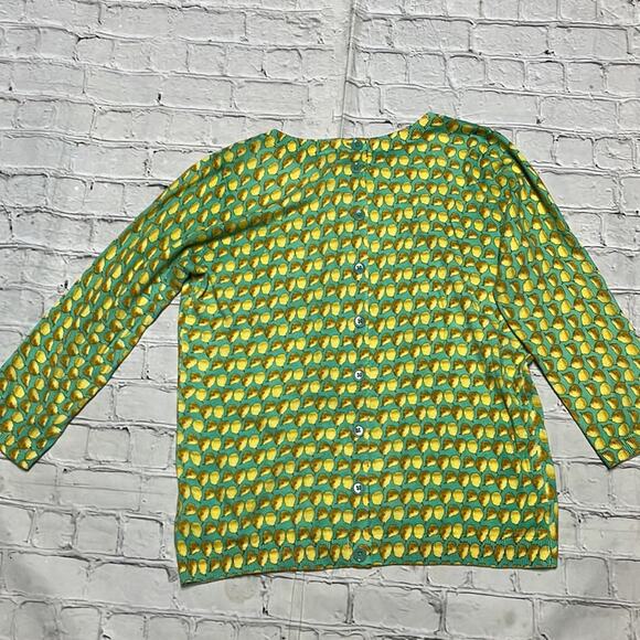 Talbots Lemon Sweater Cardigan Button closure back M - Picture 4 of 4